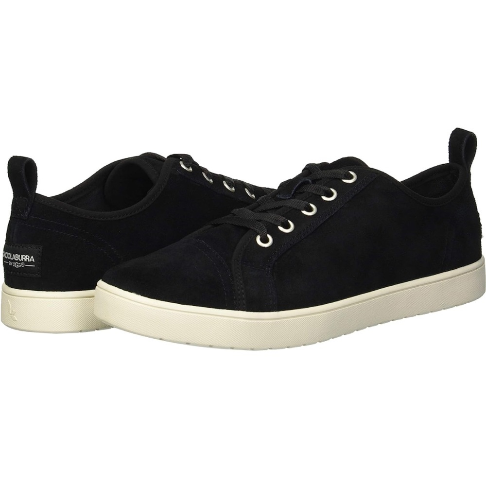 Koolaburra by UGG Kellen Low Lace Black Suede Sneaker Sz 8.5